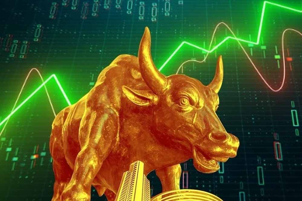 शेयर बाजार में तेज उछाल सेंसेक्स में 1100 तो निफ्टी