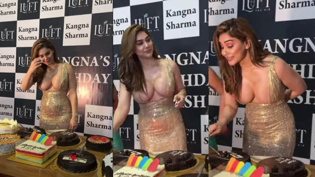Kangana Sharma ने पहनी इतनी ज्यादा रिवीलिंग ड्रेस पैपराजी के