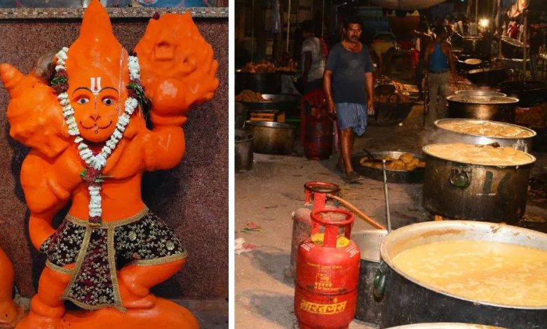 उज्जैन में हनुमान जनमोत्स्व के भंडारे में 10हजार लोग पहुंचे