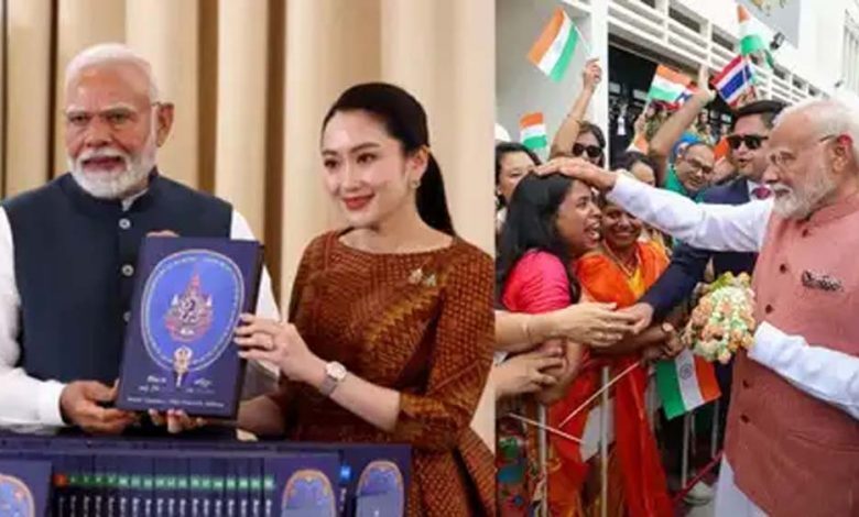 प्रधानमंत्री मोदी की थाईलैंड यात्रा के दौरान एक विशेष डाक टिकट हुआ जारी 1 प्रधानमंत्री मोदी की थाईलैंड यात्रा के दौरान एक विशेष डाक