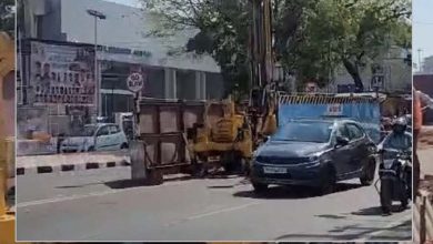 मेट्रो ओरेंज लाइन व ब्ल्यू लाइन निर्माण ने डेढ़ किमी