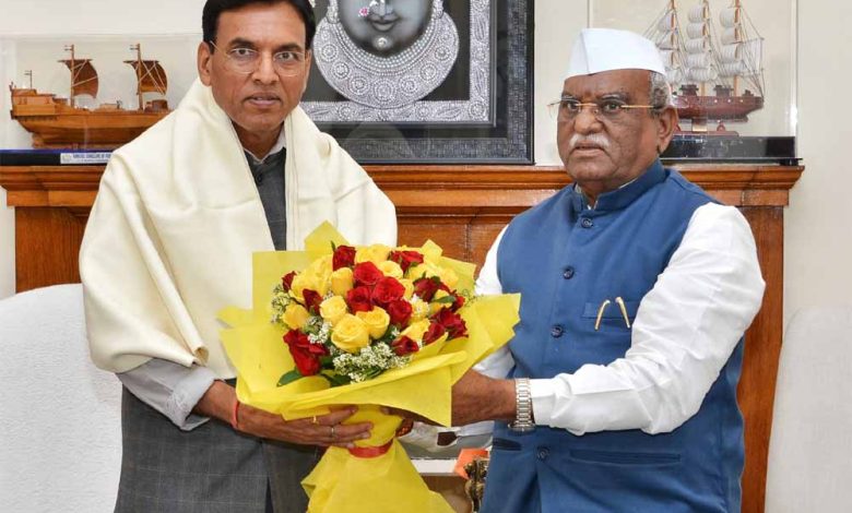 राज्यपाल की केंद्रीय श्रम एवं रोजगार मंत्री डॉ मनसुख मांडविया