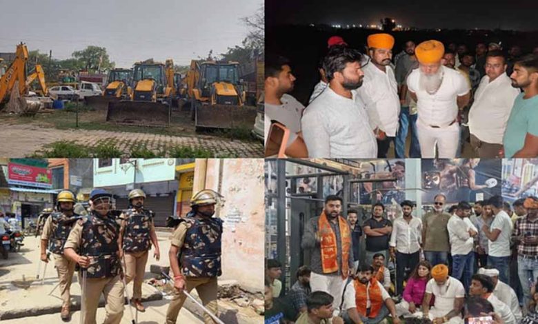 राणा सांगा जयंती के लिए गढ़ी रामी में पुलिस के चाक-चौबंद इंतजाम, रक्त स्वाभिमान रैली के लिए हर रास्ते पर लगे बैरियर 1 राणा सांगा जयंती के लिए गढ़ी रामी में पुलिस के