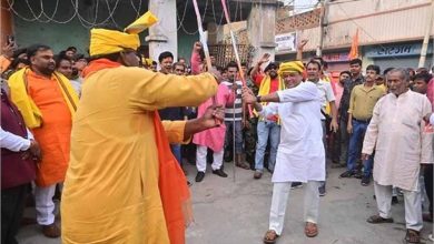 रामनवमी की शोभायात्रा में स्वास्थ्य मंत्री इरफान अंसारी हुए शामिल
