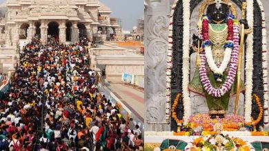 रामनवमी पर अयोध्या धाम में उत्सव सा नजारा है सुबह