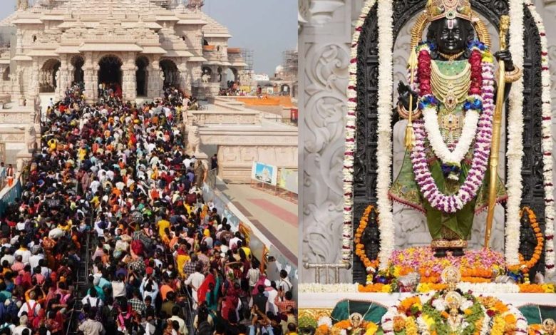 रामनवमी पर अयोध्या धाम में उत्सव सा नजारा है, सुबह नौ बजे अभिषेक, ठीक 12 बजे सूर्य तिलक और देर रात तक देंगे दर्शन 1 रामनवमी पर अयोध्या धाम में उत्सव सा नजारा है सुबह