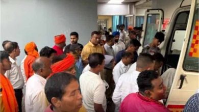 विसर्जन यात्रा के दौरान हाई टेंशन तार से टकराया झंडा तीन