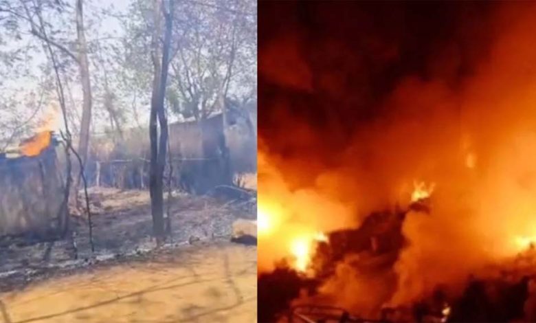 शॉर्ट सर्किट से एक मकान में लगी आग, बेटी की शादी के लिए खरीदा था सामान, आग में सबकुछ खाक 1 शॉर्ट सर्किट से एक मकान में लगी आग बेटी की