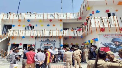 संभल में 99 दिन में पहली दो मंजिला सत्यव्रत पुलिस
