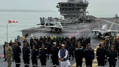 ऑपरेशन सिंदूर के जश्न में INS विक्रांत पहुंचे राजनाथ सिंह