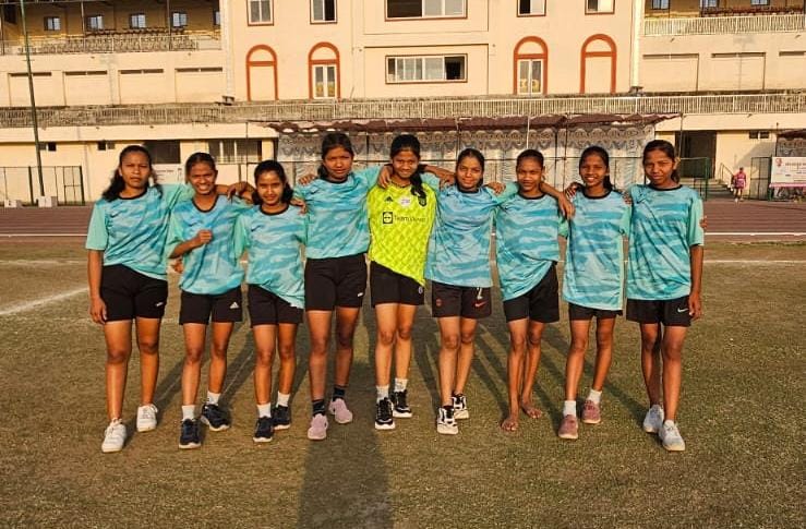 खेलो इंडिया एकेडमी रायपुर में सुकमा की 8 महिला फुटबॉल