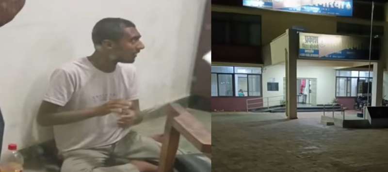 डुमना एयरपोर्ट के पास संदिग्ध युवक की गिरफ्तारी खुद को
