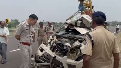 दिल्ली मुंबई एक्सप्रेसवे पर भीषण हादसा बिहार STF टीम के दो