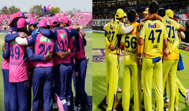 दिल्ली में होगी चौकों छक्कों की बारिश CSK RR मैच में आज