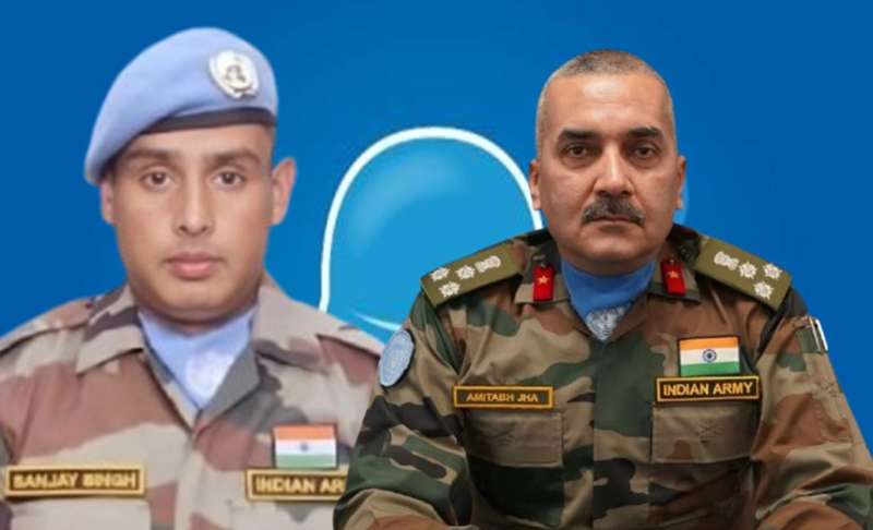 दो भारतीय सैनिकों को UN शांति मिशन में मिलेगा अंतरराष्ट्रीय