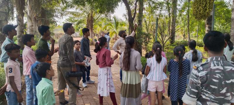 नंदनवन जंगल सफारी में स्कूली बच्चों ने सीखा पर्यावरण संरक्षण