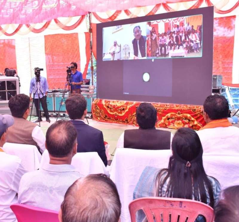मुख्यमंत्री विष्णु देव साय ने किया वर्चुअल शुभारंभ