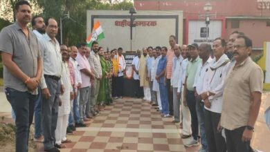 राजीव गांधी की पुण्यतिथि पर कांग्रेसियों ने मनाया आतंकवाद विरोधी