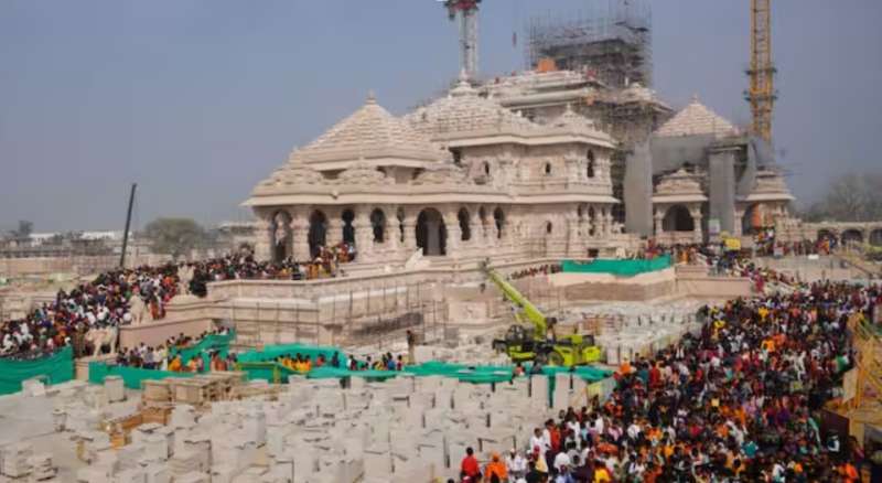 राम मंदिर निर्माण अपने भव्य अंतिम चरण में राम दरबार