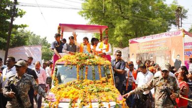वीर सैनिकों के सम्मान में आन बान शान से निकली तिरंगा यात्रा