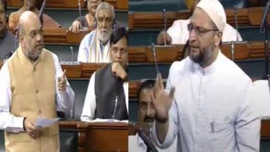 संसद में अमित शाह ने ओवैसी को लेकर कही बात