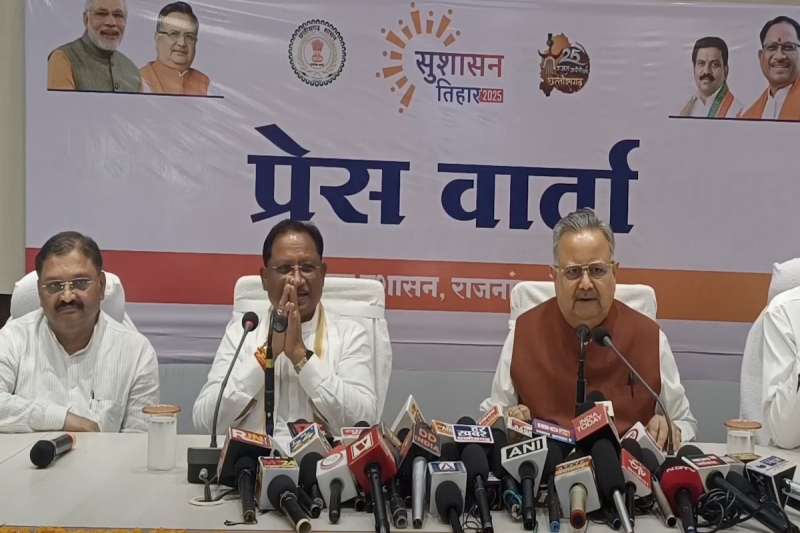 सुशासन तिहार 2025 पर फोकस मुख्यमंत्री ने राजनांदगांव में पत्रकारों