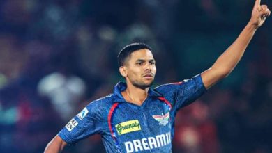 LSG बॉलर का फिर बिगड़ा रवैया आकाश सिंह ने राठी
