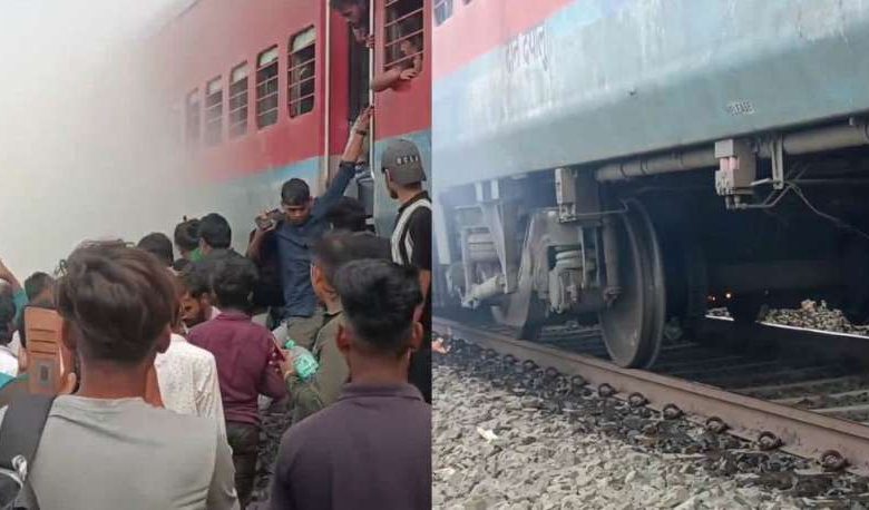 काशी एक्सप्रेस के जनरल कोच में लगी आग, धुआं देख यात्रियों ने कूदकर बचाई जान 1 काशी एक्सप्रेस के जनरल कोच में लगी आग धुआं देख