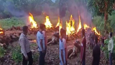 नारायणपुर एनकाउंटर में ढेर नक्सलियों का प्रशासन ने कराया अंतिम