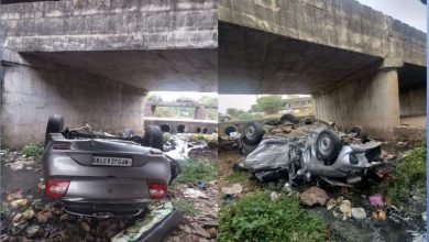 बिलखारिया में भीषण कार दुर्घटना तीन युवक घायल दो अस्पताल