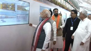 बिहार पहुँचे पीएम मोदी पटना एयरपोर्ट के नए टर्मिनल का