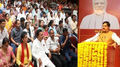 मुख्यमंत्री डॉ यादव देवी अहिल्याबाई होल्कर महानाटक के मंचन में