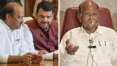 शरद पवार अजीत पवार और देवेंद्र फडणवीस के बीच पक
