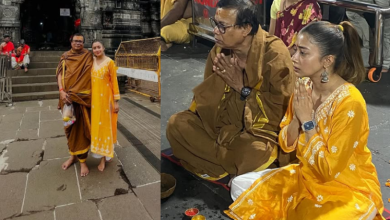टीवी एक्ट्रेस टीना दत्ता ने पिता संग किए त्रयंबकेश्वर महादेव