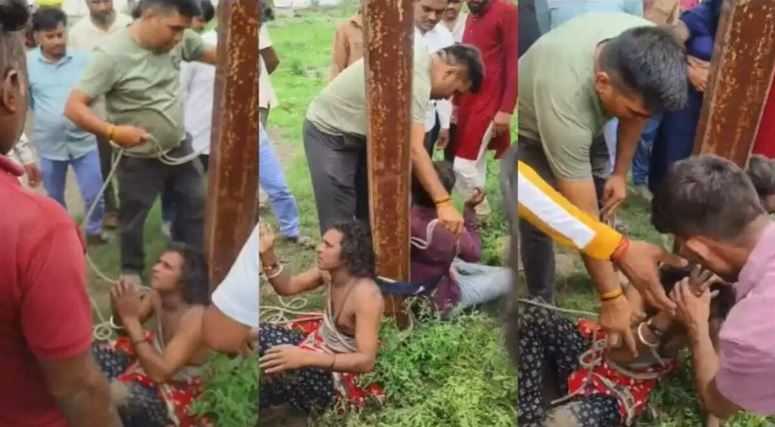 बच्चा चोरी के संदेह में भीड़ ने दो संदिग्ध व्यक्तियों