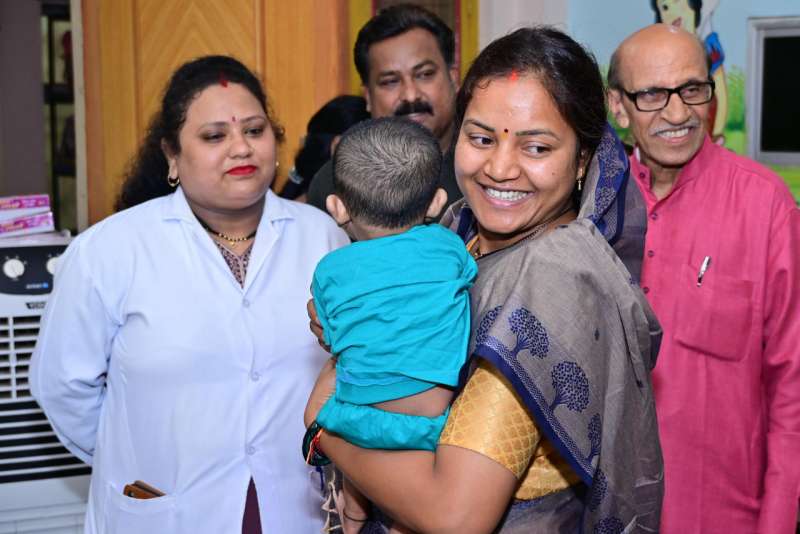 मंत्री लक्ष्मी राजवाड़े ने किया सेवा भारतीय मातृ छाया शिशु
