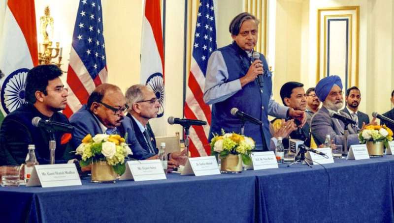 शशि थरूर के नेतृत्व में प्रतिनिधिमंडल ने अमेरिका का दौरा