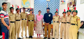 केएन कॉलेज में रैंक सेरेमनी आयोजित एनसीसी कैडेट्स को मिले रैंक