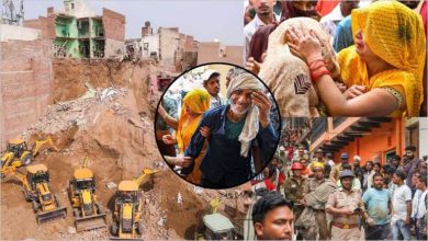 निर्माणाधीन खुदाई बनी काल 6 मकान गिरे रेस्क्यू जारी