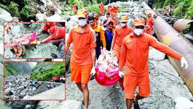 बादल फटने से मची तबाही जंगल में एक युवक सकुशल
