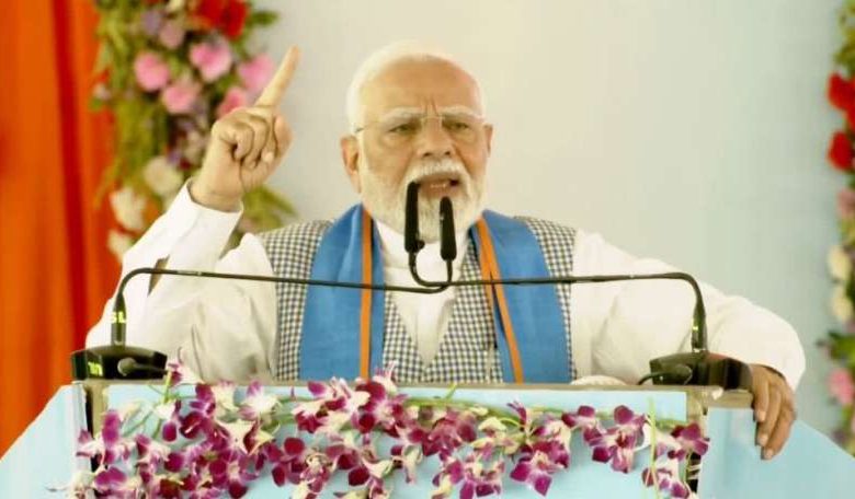 बिहार दौरे के दौरान बोले पीएम मोदी ‘पंजा और ‘लालटेन