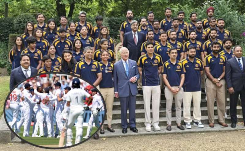 भारतीय क्रिकेट टीमें किंग चार्ल्स III से लंदन में हुईं