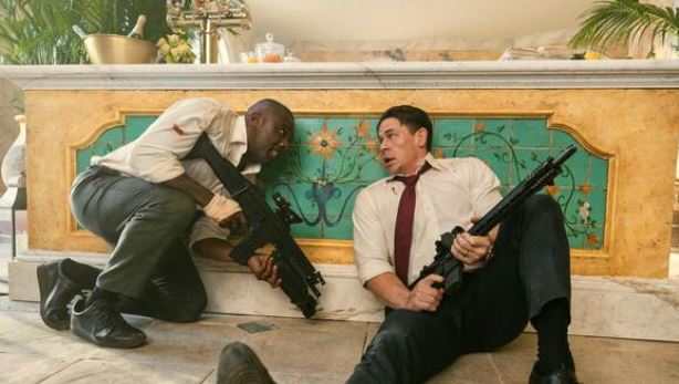 John Cena और इद्रीस अल्बा की हेड्स ऑफ स्टेट एक्शन