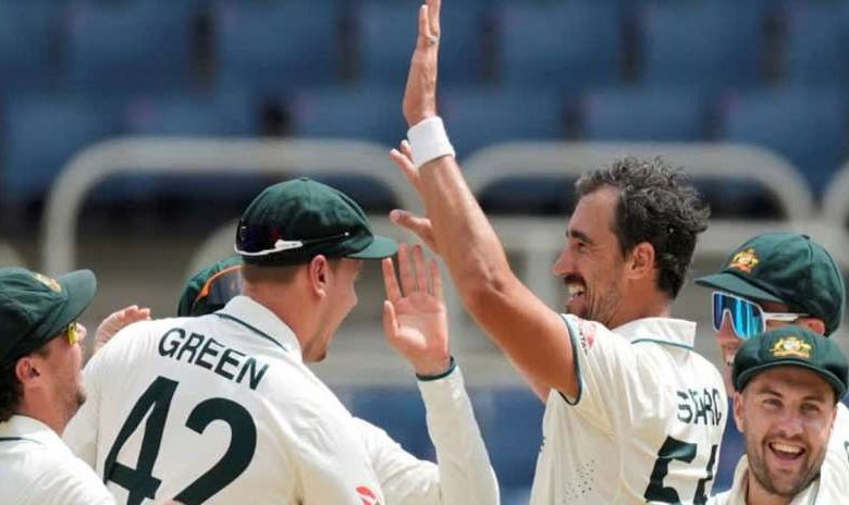 ऑस्ट्रेलियाई गेंदबाजों ने वेस्टइंडीज को चटाई धूल 27 पर समेटी