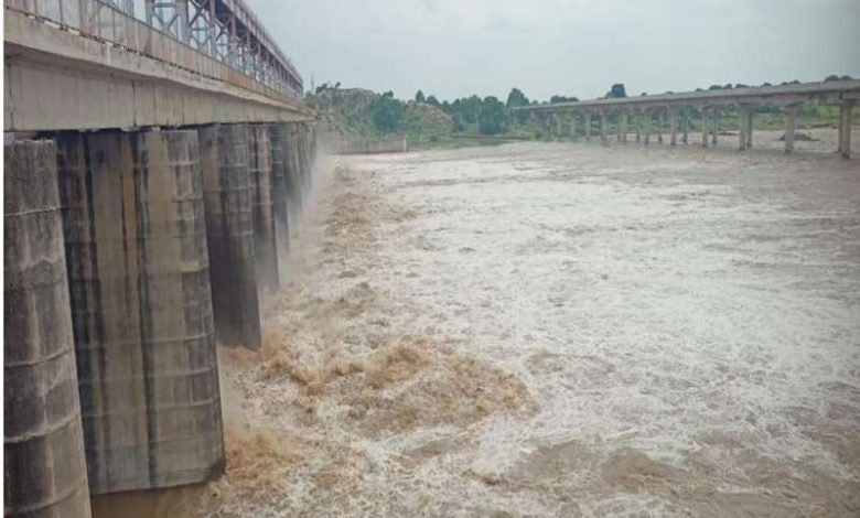 धसान नदी का रौद्र रूप, गांवों में बाढ़ का खतरा, जिला प्रशासन सतर्क 1 धसान नदी का रौद्र रूप गांवों में बाढ़ का खतरा