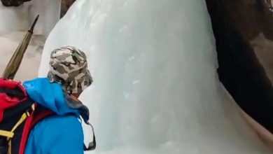 नेलांग घाटी में बर्फ से बना शिवलिंग श्रद्धालु बोले –