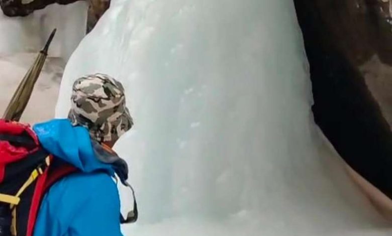 नेलांग घाटी में बर्फ से बना शिवलिंग श्रद्धालु बोले –