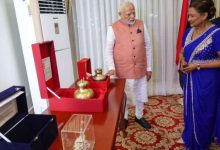 पीएम मोदी ने विदेशी नेताओं को राम मंदिर की प्रतिकृति