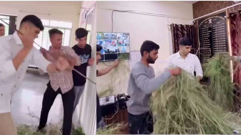 अमन पटवारी के विवादित बयान पर बवाल प्रिंसिपल ऑफिस में