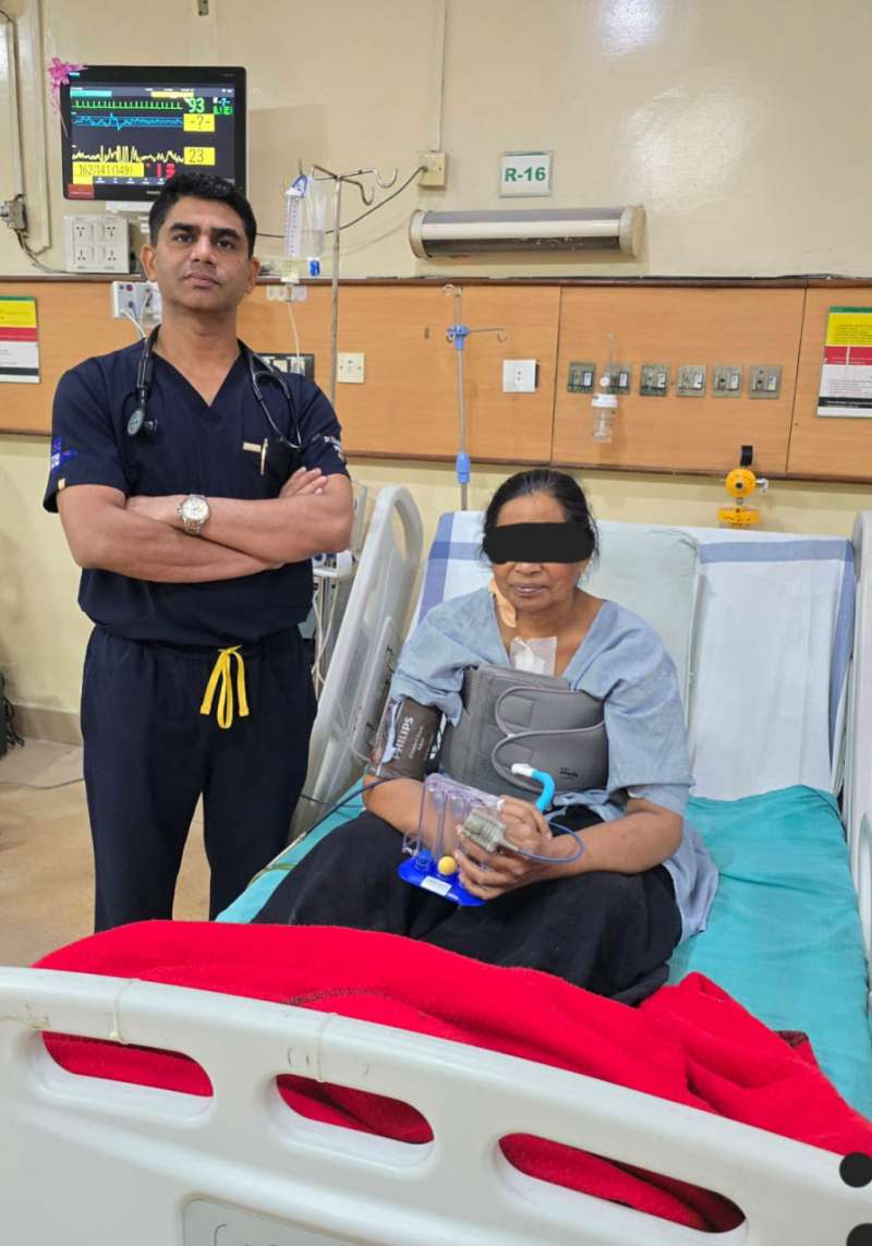 अम्बेडकर अस्पताल में एक ही साथ कोरोनरी बाईपास सर्जरी एवं